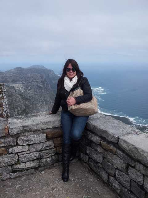 Andreina on top of Table Mountain