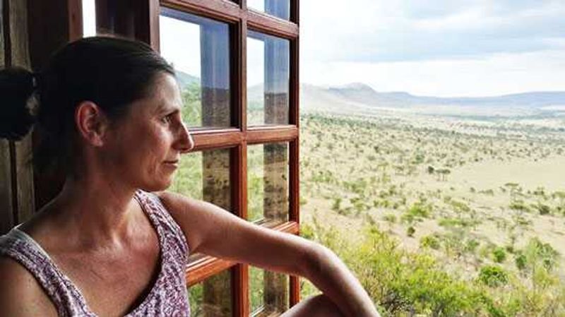 Anja-Overlooking-the-Ngorongoro Crater
