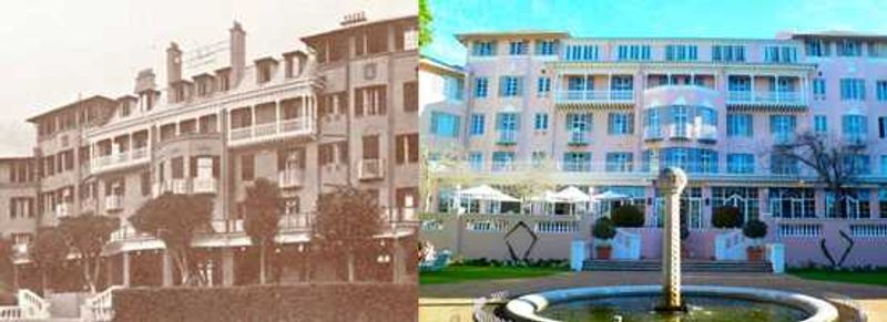 Mount Nelson Hotel, then and now.