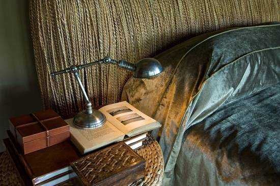 Interiors are all decorated in true, safari style typical of Africa