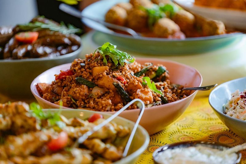 A variety of dishes featuring classic South African flavours