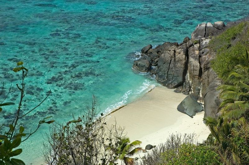 View of a beach in Seychelles 