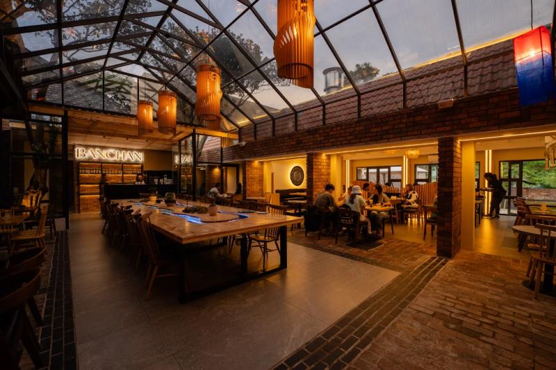 The Banchan restaurant inside