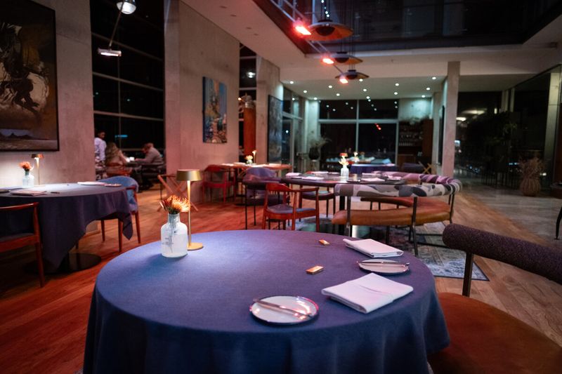 Chorus interiors during evening dining