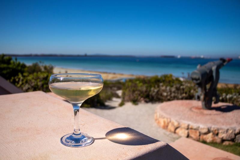 Champagne glass in Saldanha Bay