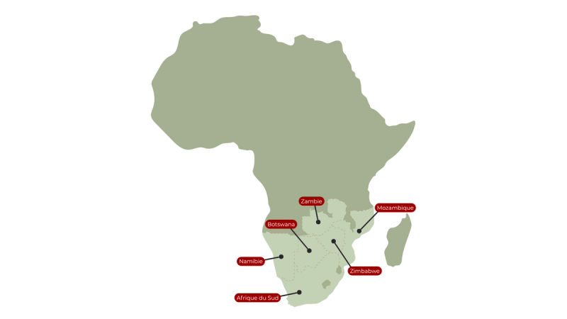 French map of Southern Africa