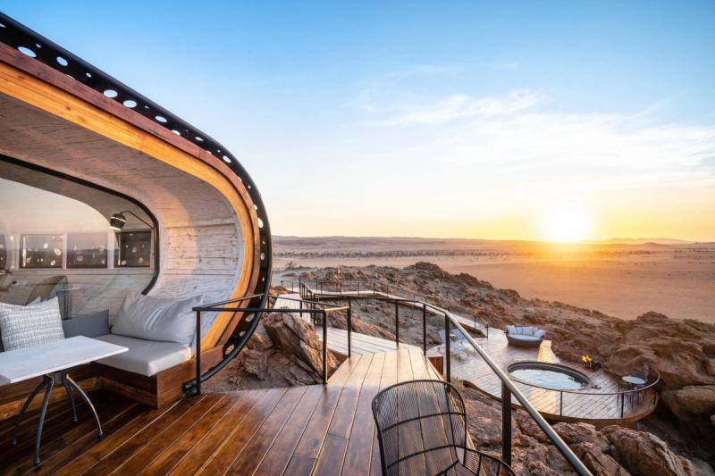 Die moderne Unterkunft Desert Whisper - erfahren Sie alles über die beste Reisezeit für Namibia