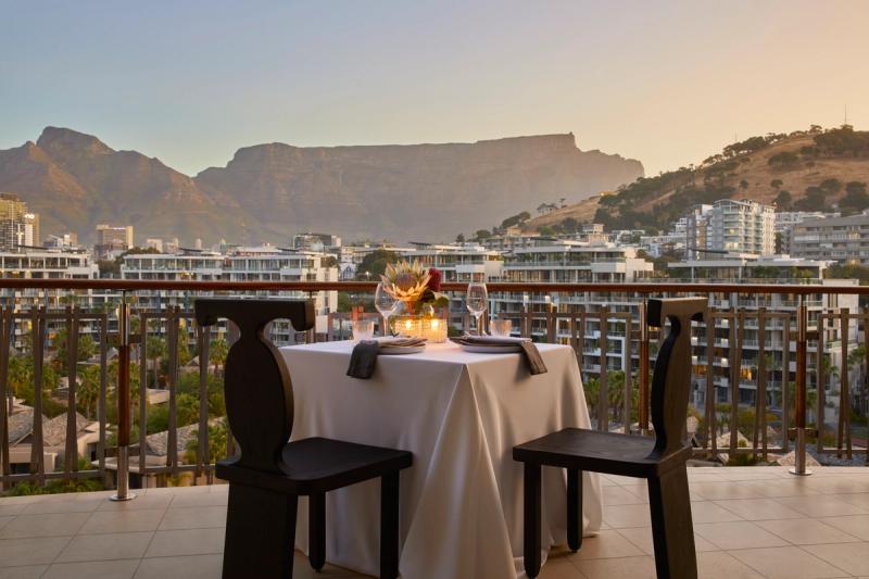 The iconic Table Mountain seen from One&Only Cape Town