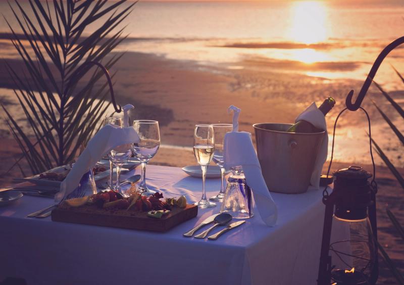 Romantic dinner for two at Azura Benguerra