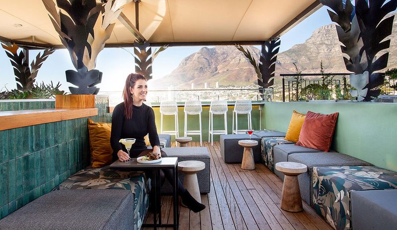 views of the city and Table Mountain