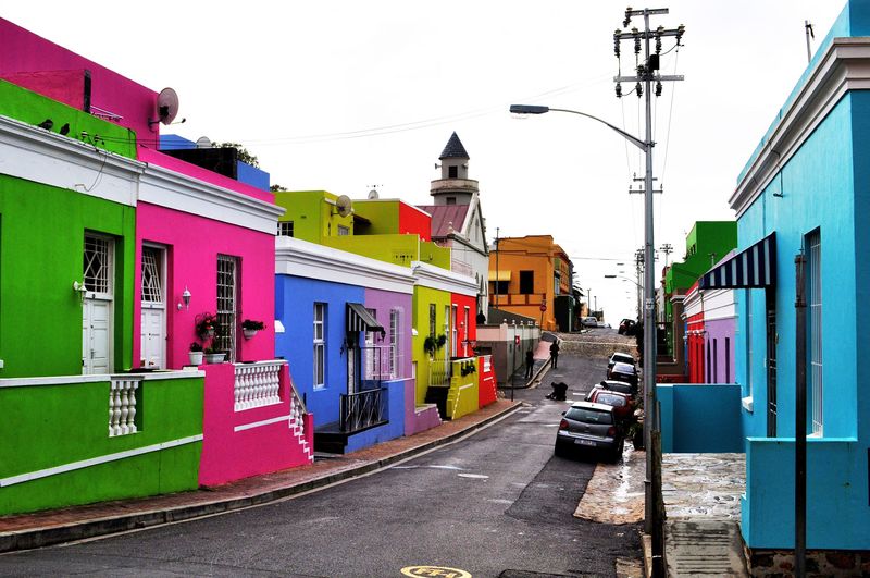 The colourful Bo Kaap in Cape Town