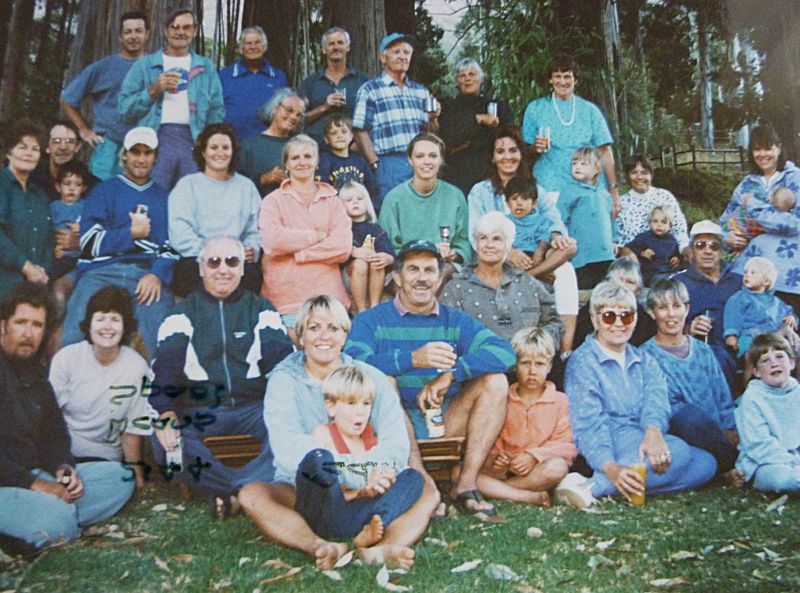 Roy with family and friends in the Cederberg