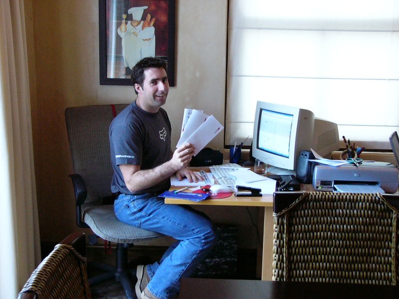 David in the early days of starting Rhino Africa