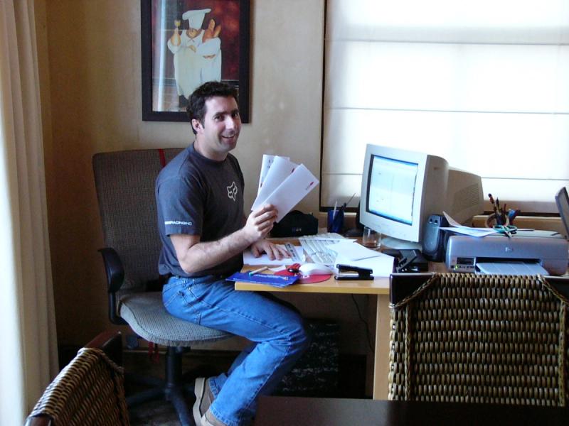 David in the early days of starting Rhino Africa