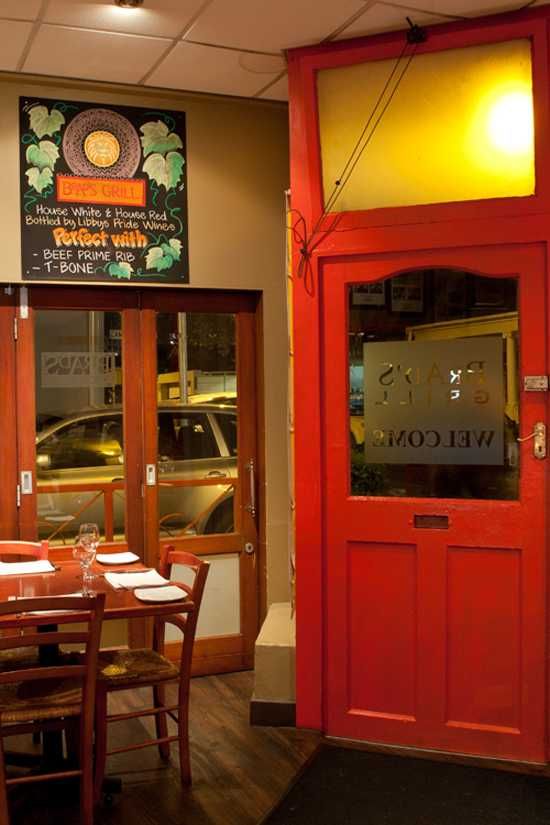 Enjoy steak and great wines here at Brad's Grill