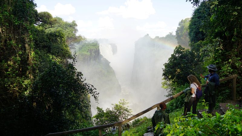View of Victoria Falls from the rainforest