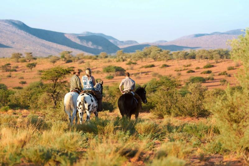 Horse riding in Tswalu