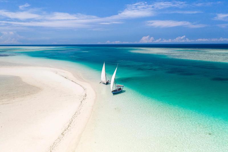Die Küste von Pemba Island vor Sansibar - ideal zum Schnorcheln und Tauchen