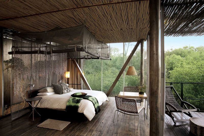In the shade of the Sweni River's tree-lined banks is the delightfully intimate Singita Sweni Lodge