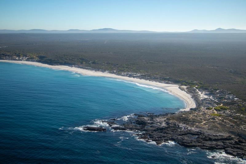 View from helicopter