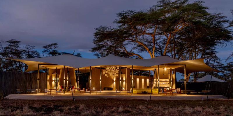 Inspired by elephants, the design encapsulates Angama's style with the same team's playful touch