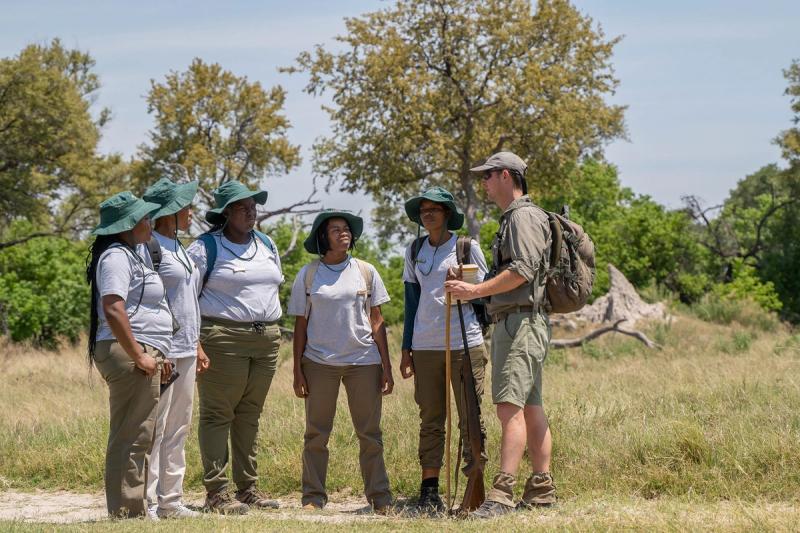 Female guide training project in Botswana aimed at empowering women and promoting impactful travel experiences