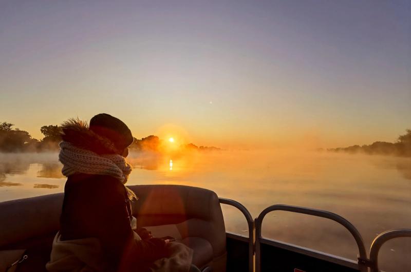 Sunrise over the Zambezi River