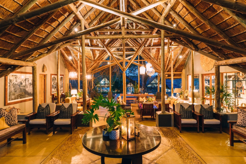 The entrance to Thornybush Game Lodge in the Greater Kruger National Park