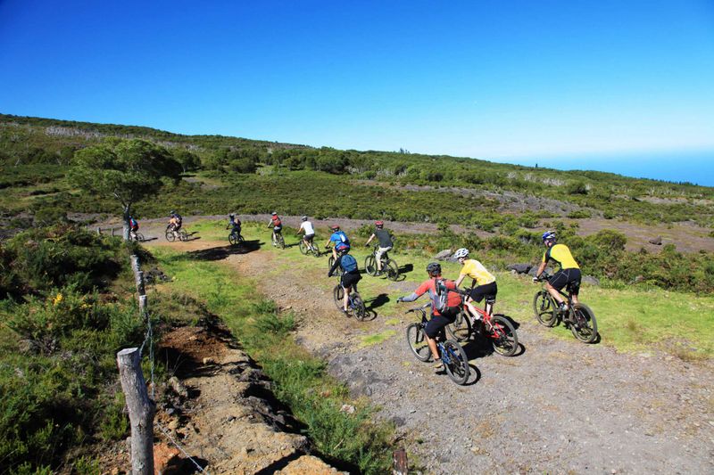 Mountain biking at Reunion Island