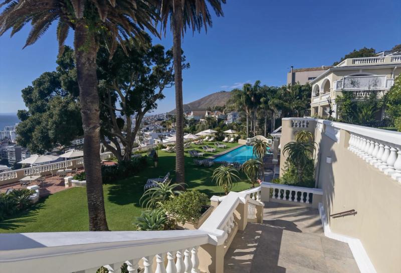 Outdoor gardens at Ellerman House