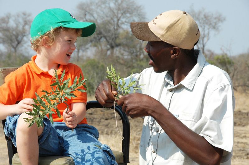 enfant lors d'un safari au Tintswalo Manor House Safari Lodge