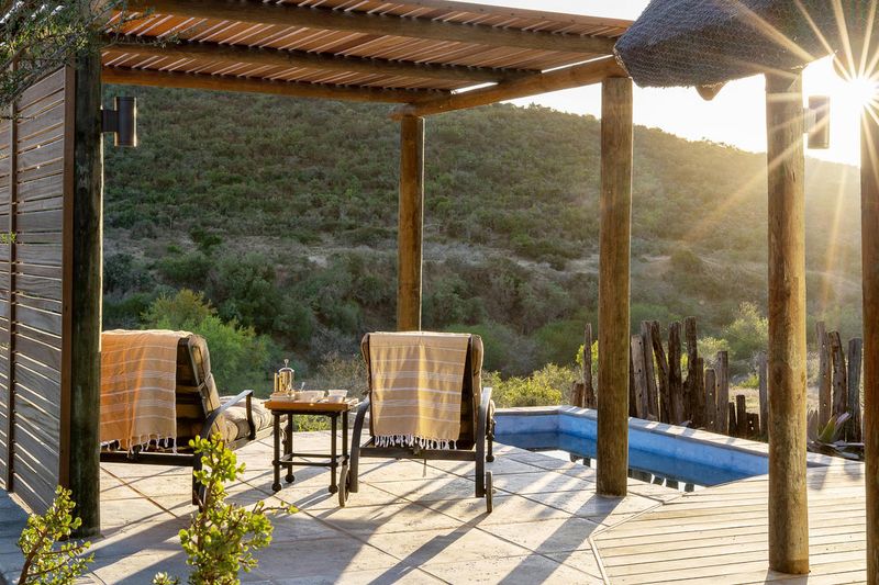 A private deck and views at the Great Fish River Lodge