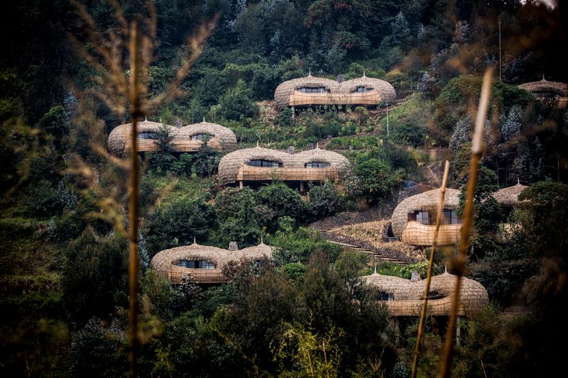 Bisate Lodge Exterior in Rwanda
