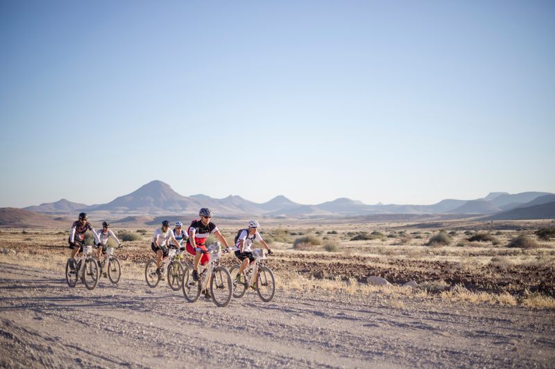 C4AC riders in the desert