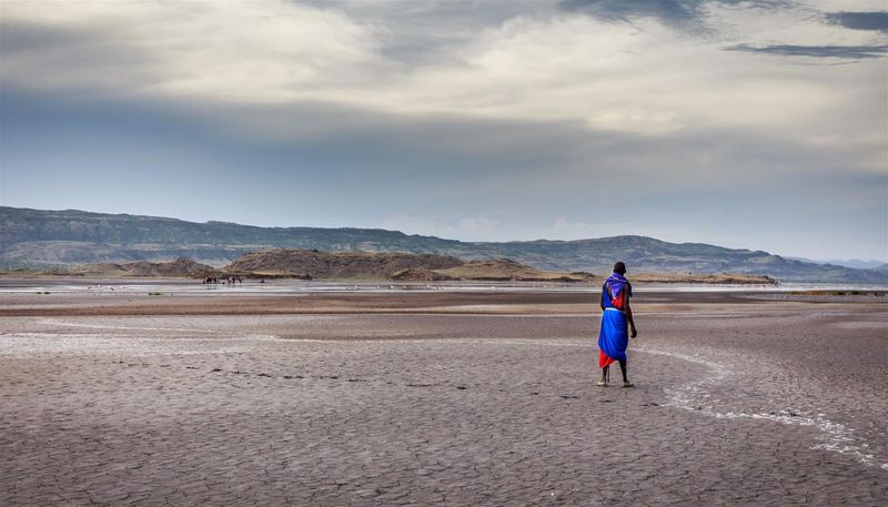 Dramatic scenes of Lake Natron in Tanzania