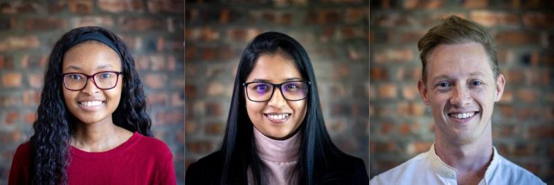 Our Business Intelligence Analyst, Bongiwe, our Financial Accountant, Raveshni, and our HR Coordinator, Dean