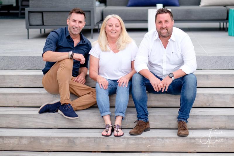 Roy's children, David, Tracy and Terence