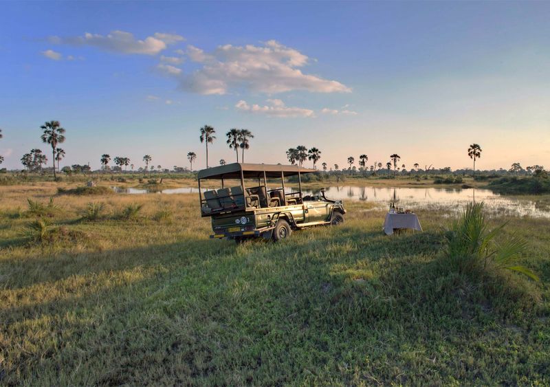 Delta do Okavango pode ser explorado em veículo 4X4 e mokoros
