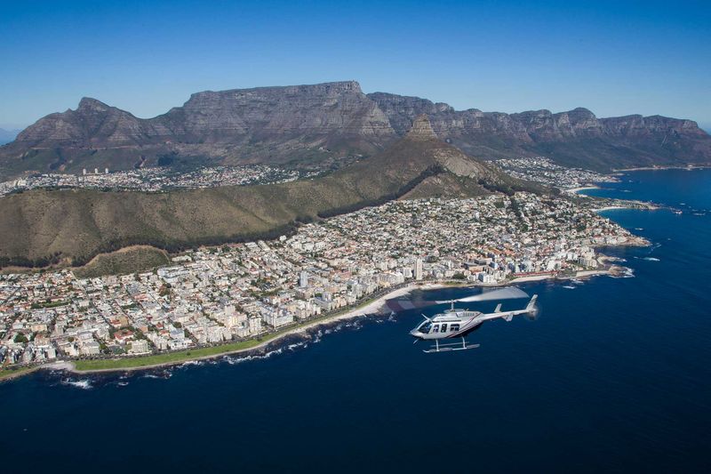Helicopter flight in Cape Town photo by NAC Helicopters
