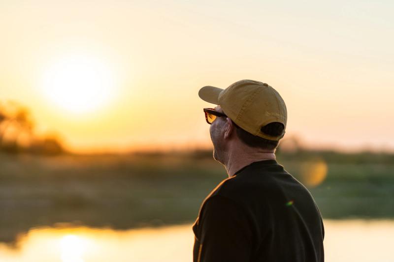David Ryan pictured at sunset at Silvan Safari