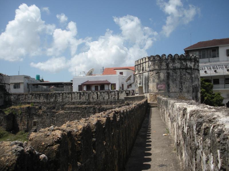 A part of an old castle in Zanzibar