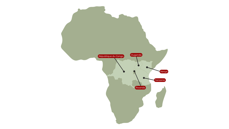 French map of East Africa