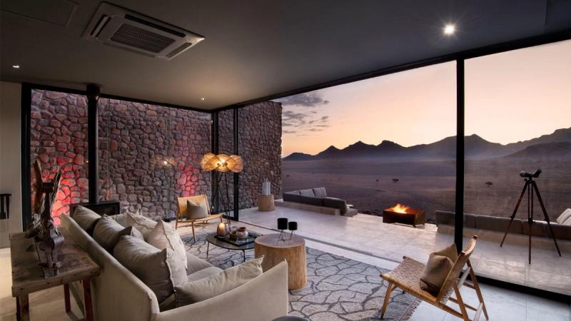 A surreal quality against the backdrop of the spectacular Namib Desert