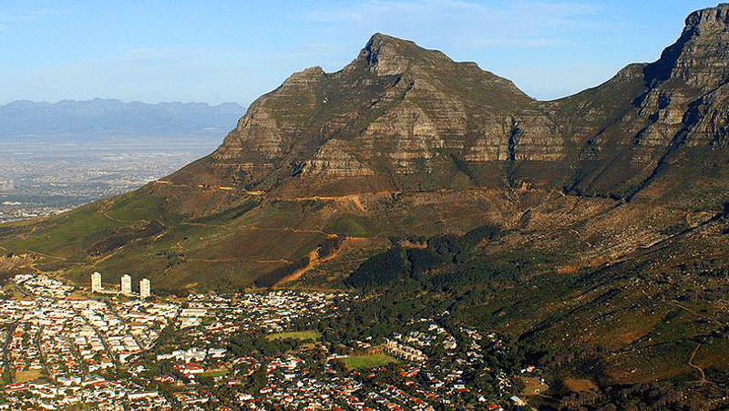 Devil's Peak vista a partir do topo da Lion's Head