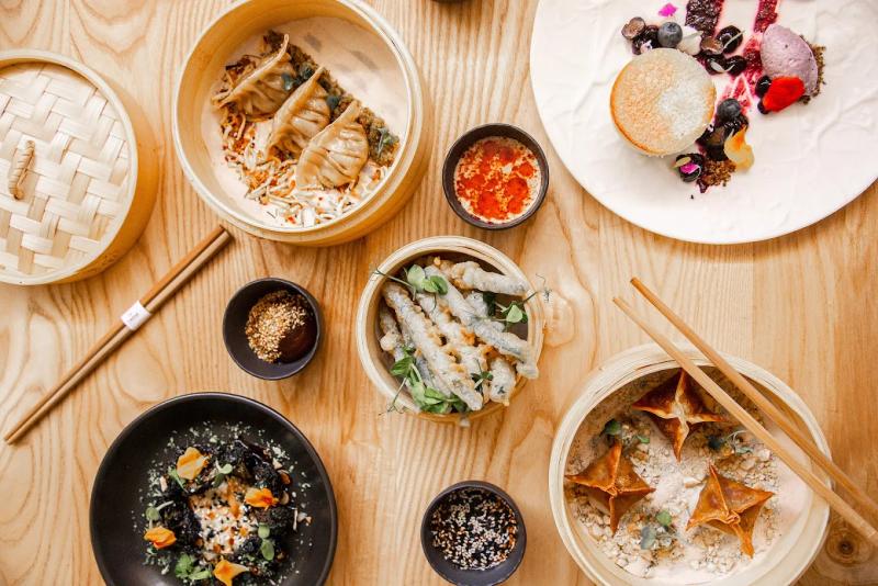 Colourful Asian small plates