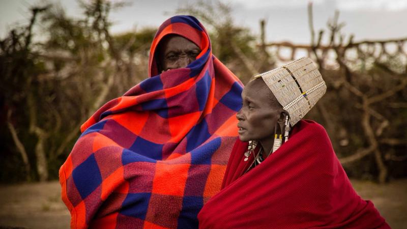 Local Masaai in Serengeti