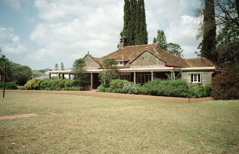 Outside the Karen Blixen Museum