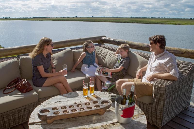 Family boat trip on Chobe River