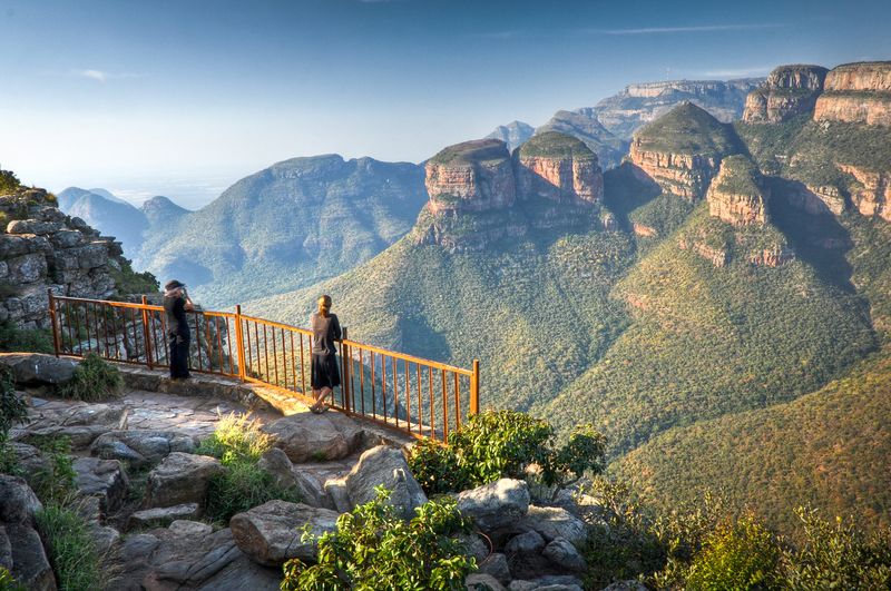 Viewing point of the Three Rondavels along the Panorama Route