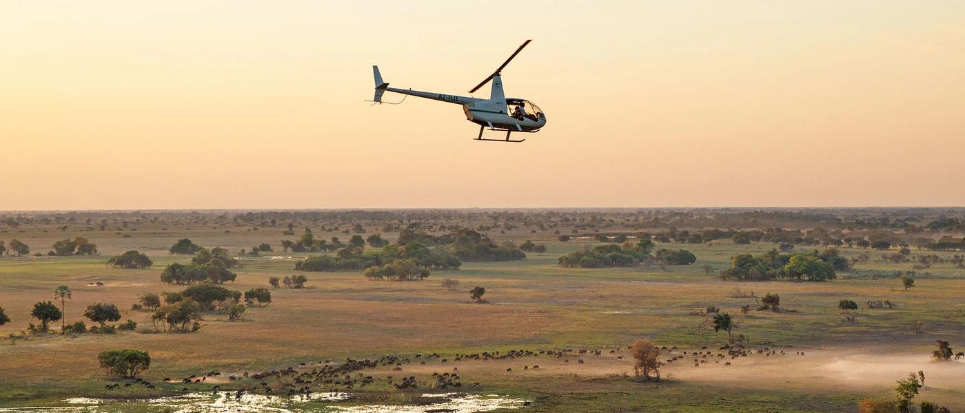 Traumhafte Helikopterflüge in Afrika